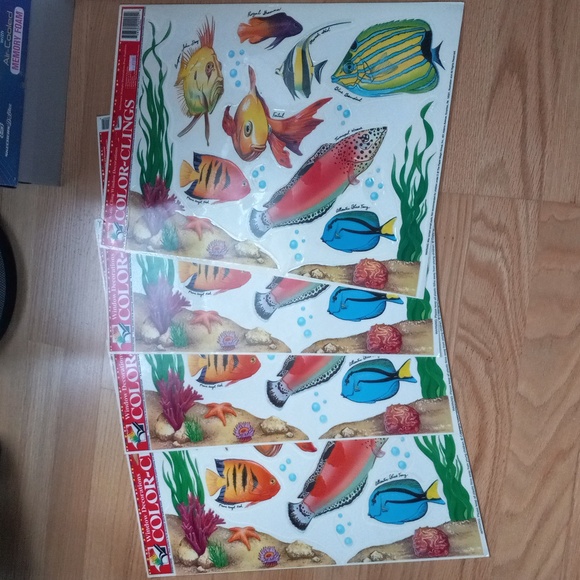 The Paper Magic Group color-clings fish sea window stickers decorations - Picture 5 of 5